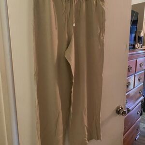 Croft & Barrow Women's Tan Wide Leg Pants